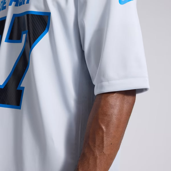 Aidan Hutchinson Detroit Lions Soccer Intl 2026 Rivalries Collection Game Jersey - Silver