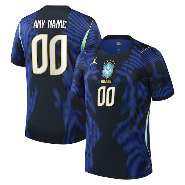 Soccer Intl Brand Brazil National Team 2026 Away Stadium Replica Custom Jersey Blue
