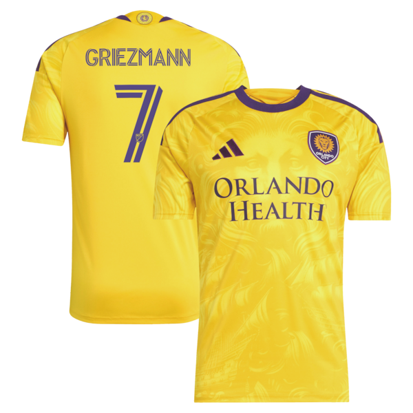 Soccer Intl Antoine Griezmann Orlando City SC 2026 Sunken Treasure Kit Replica Jersey Yellow