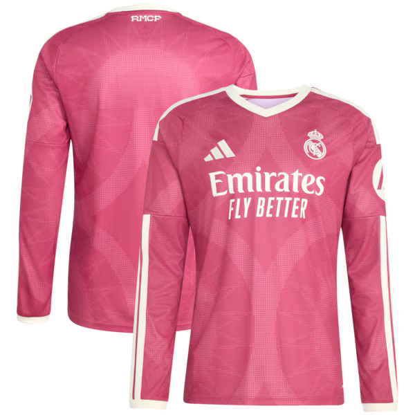 Real Madrid Soccer Intl 2026/27 Third Replica Long Sleeve Jersey - Pink