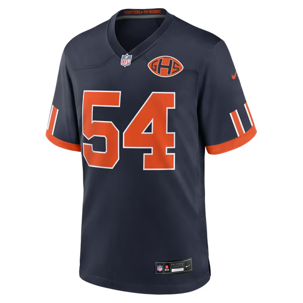 Brian Urlacher Chicago Bears Soccer Intl 2026 Rivalries Collection Game Jersey - Navy
