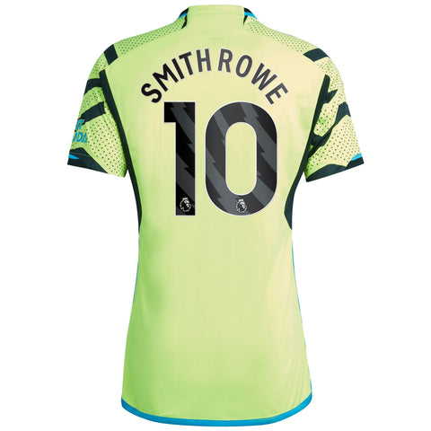 Emile Smith Rowe Arsenal 2023/24 Away Player Shirt - Yellow