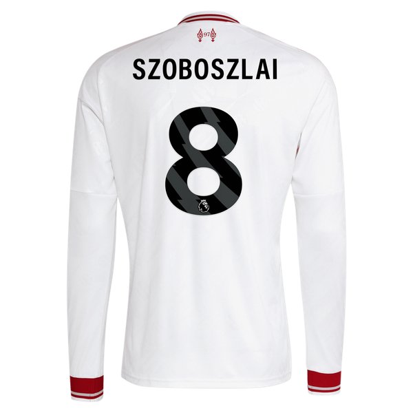 Dominik Szoboszlai Liverpool Soccer Intl 2026/27 Away Replica Long Sleeve Jersey - White