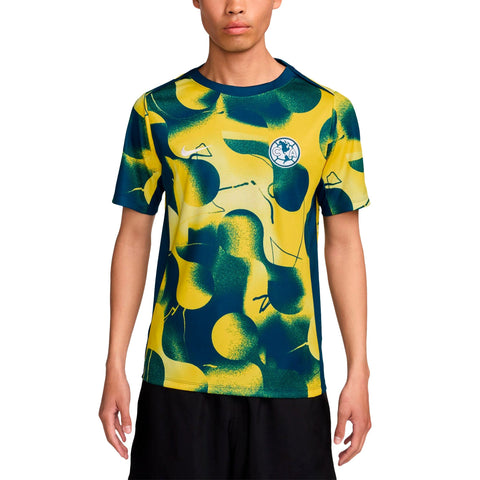 Club America 2024/25 Academy Pro Pre-Match Top - Yellow