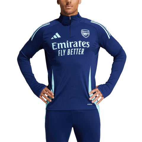Arsenal 2024/25 AEROREADY Raglan Quarter-Zip Training Top - Navy