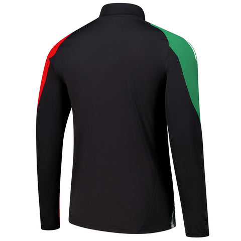 Arsenal 2024/25 AEROREADY Raglan Quarter-Zip Training Top - Black