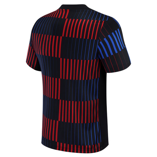 Barcelona 2024/25 Away Academy Pro Pre-Match Slim Fit Top - Black