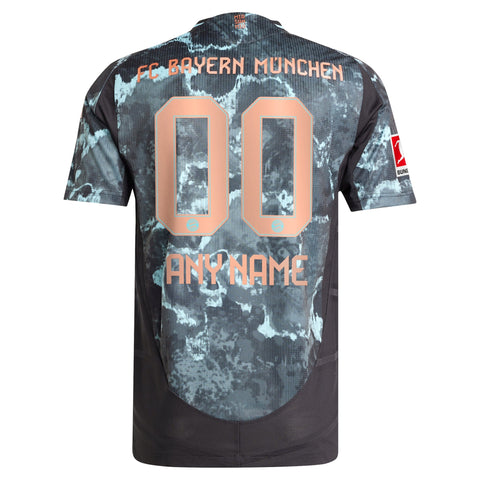 Bayern Munich 2024/25 Away Custom Shirt - Black