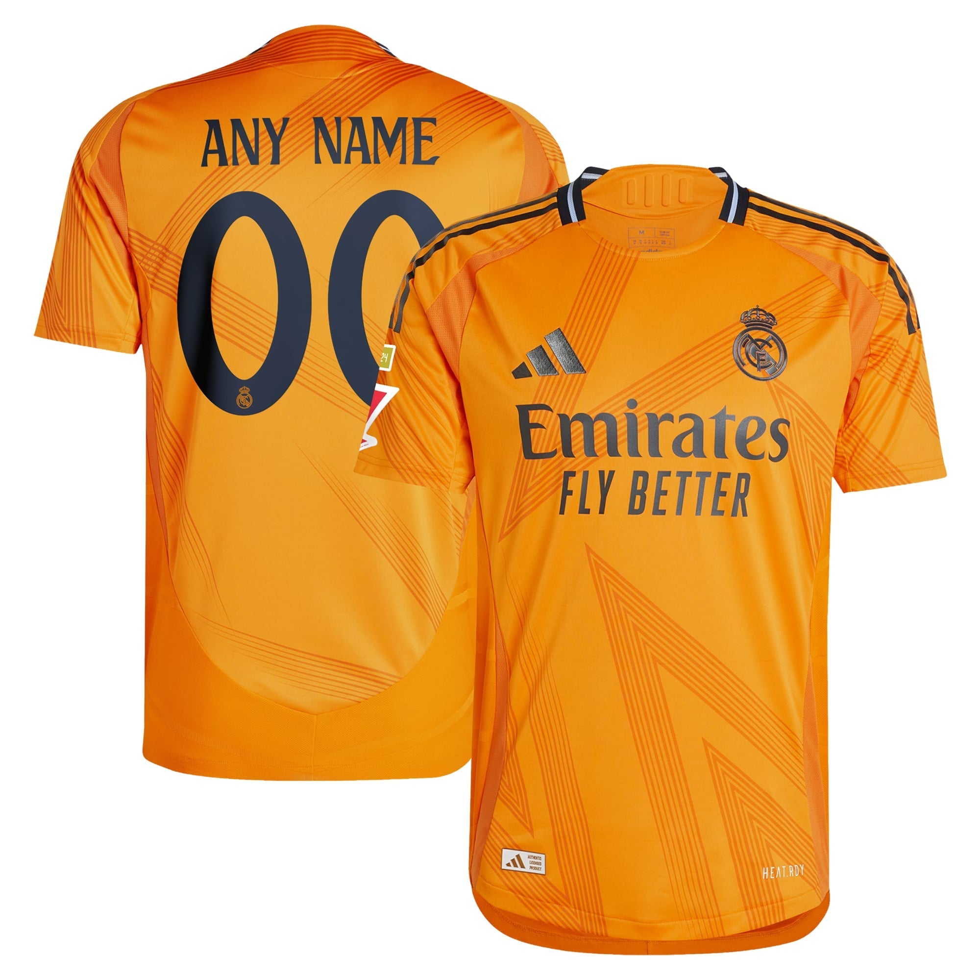 Real Madrid 2024/25 Away Custom Shirt - Orange