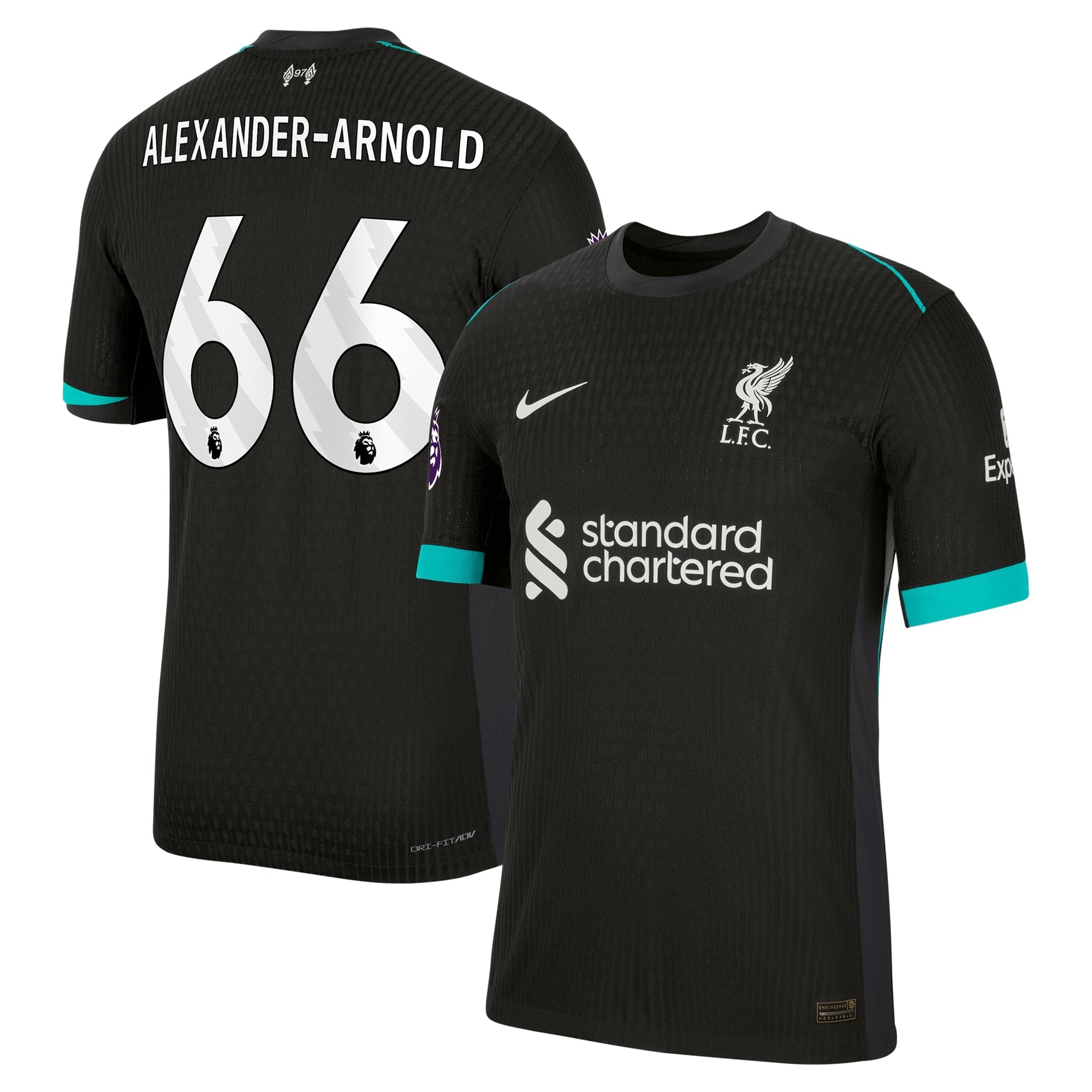 Trent Alexander-Arnold Liverpool 2024/25 Away Shirt - Forest Green