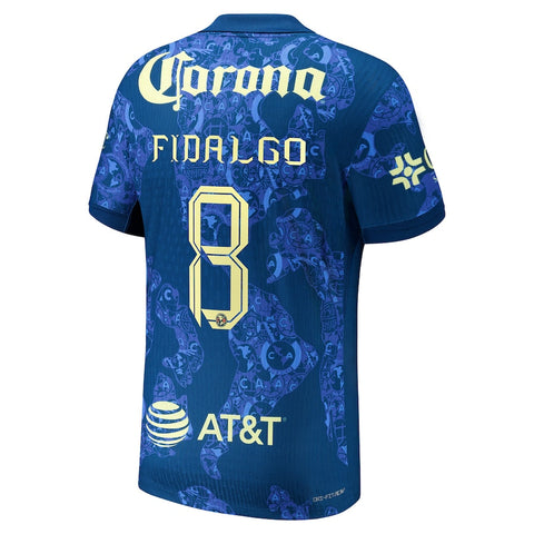 Álvaro Fidalgo Club America 2024/25 Away Player Shirt - Blue