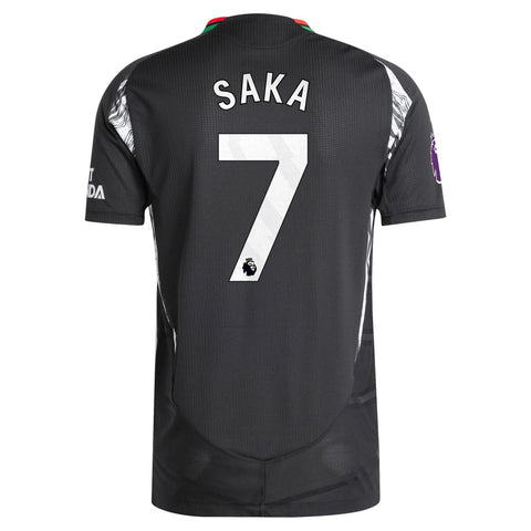 Bukayo Saka Arsenal 2024/25 Away Player Shirt - Black