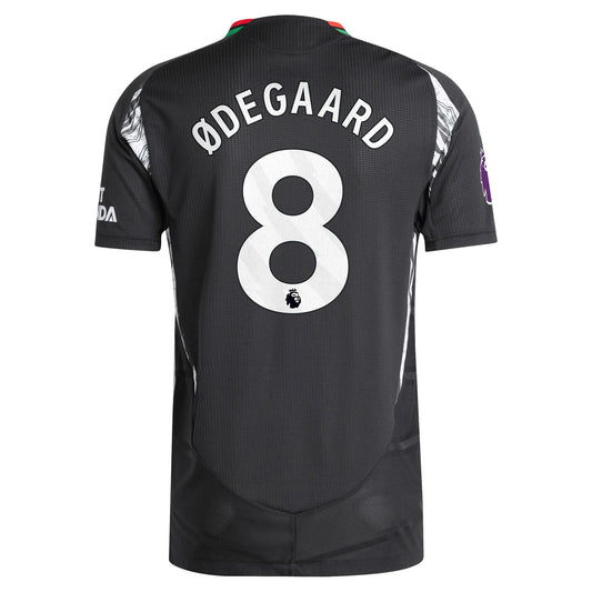 Martin Odegaard Arsenal 2024/25 Away Player Shirt - Black