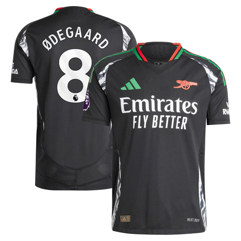 Martin Odegaard Arsenal 2024/25 Away Player Shirt - Black