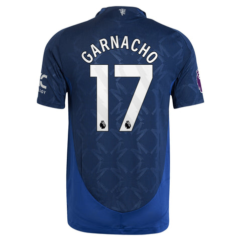 Alejandro Garnacho Manchester United 2024/25 Away Player Shirt - Navy
