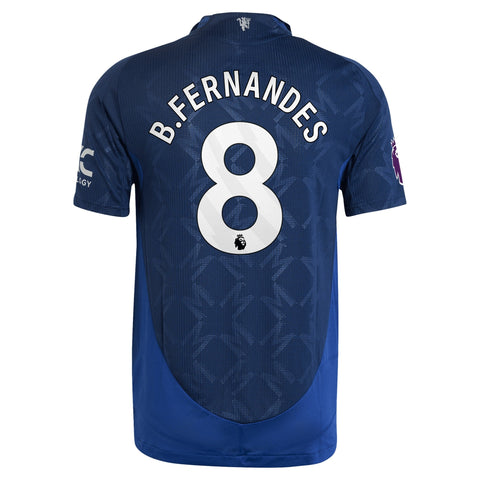 Bruno Fernandes Manchester United 2024/25 Away Player Shirt - Navy