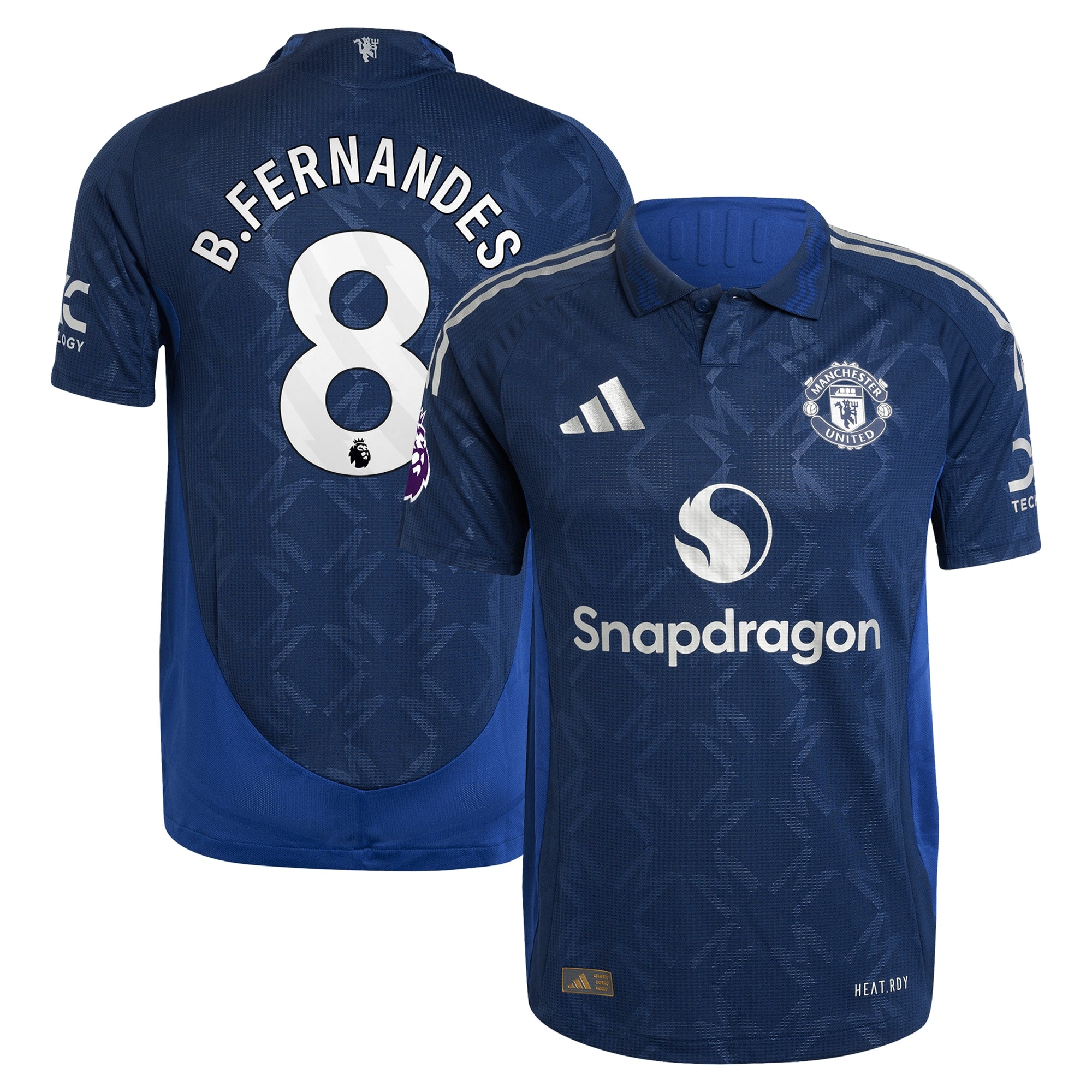 Bruno Fernandes Manchester United 2024/25 Away Player Shirt - Navy