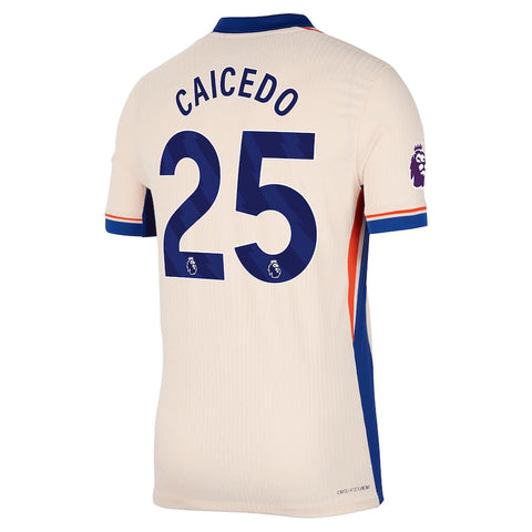 Moisés Caicedo Chelsea 2024/25 Away Player Shirt - Orange