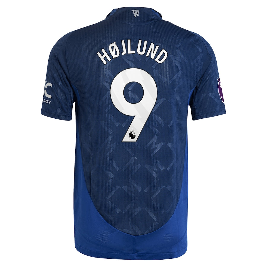 Rasmus Højlund Manchester United 2024/25 Away Player Shirt - Navy