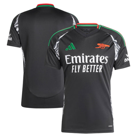 Arsenal Men's 2024/25 Away Shirt - Black
