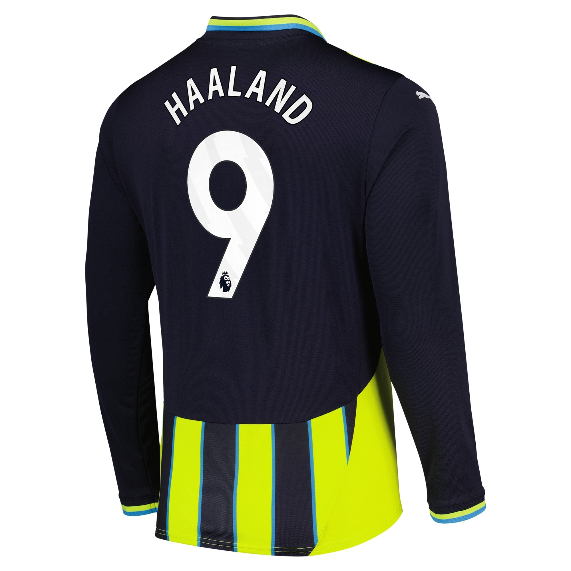 Erling Haaland Manchester City 2024/25 Away Long Sleeve Player Shirt - Navy