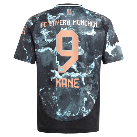 Harry Kane Bayern Munich Youth 2024/25 Away Player Shirt - Black