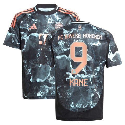 Harry Kane Bayern Munich Youth 2024/25 Away Player Shirt - Black