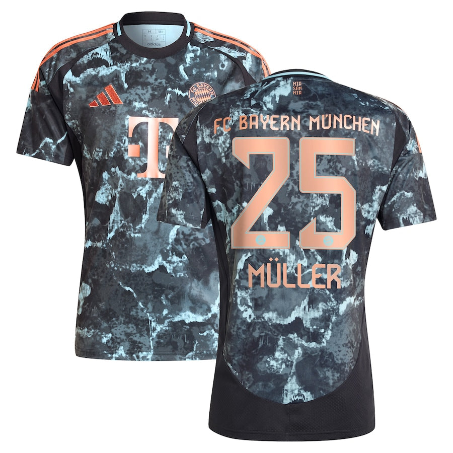 Thomas Müller Bayern Munich 2024/25 Away Player Shirt - Black