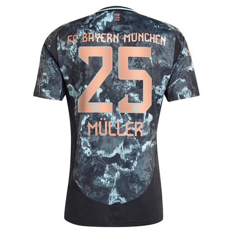 Thomas Müller Bayern Munich 2024/25 Away Player Shirt - Black