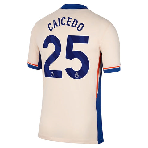 Moisés Caicedo Chelsea 2024/25 Away Player Shirt - Orange