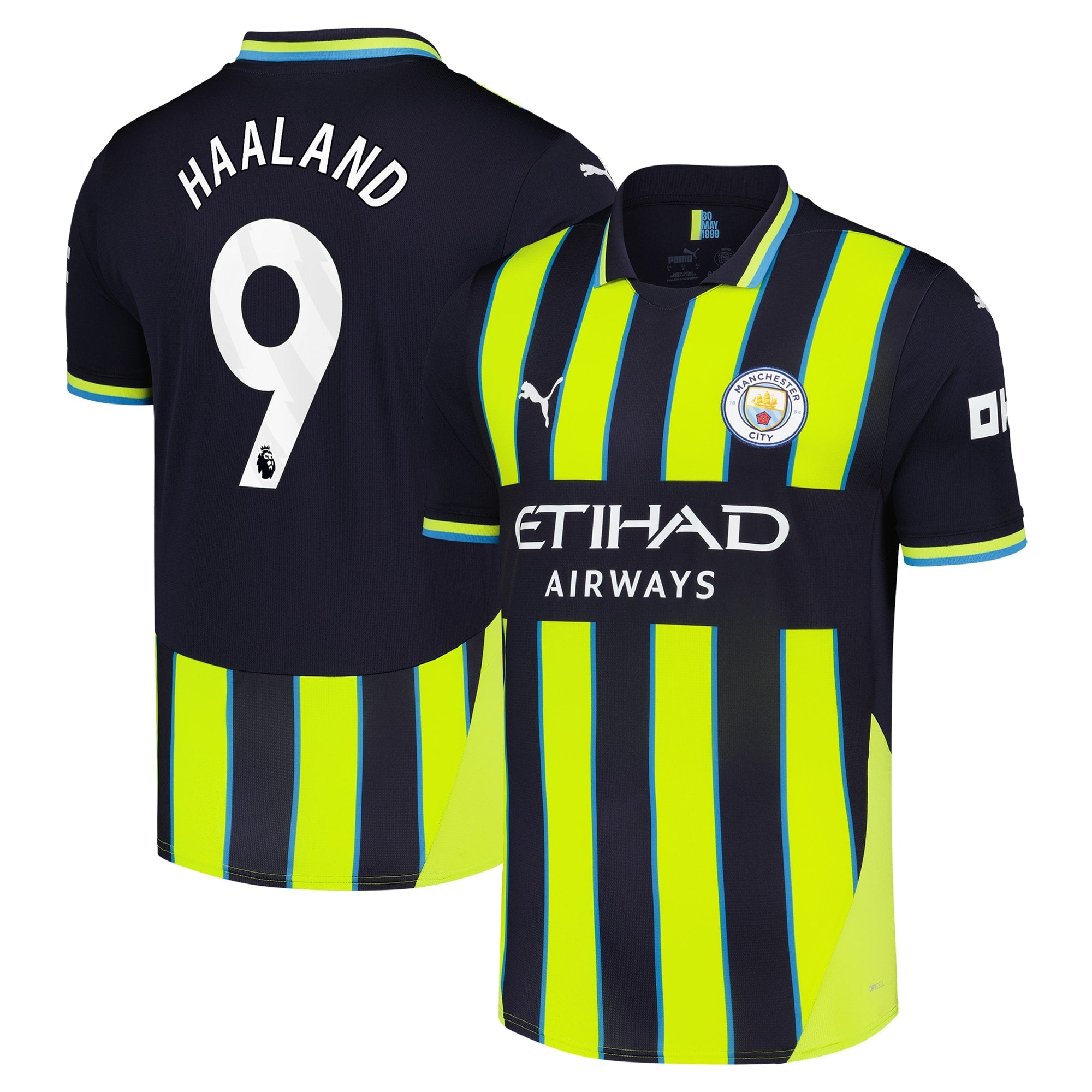 Erling Haaland Manchester City 2024/25 Away Player Shirt - Navy