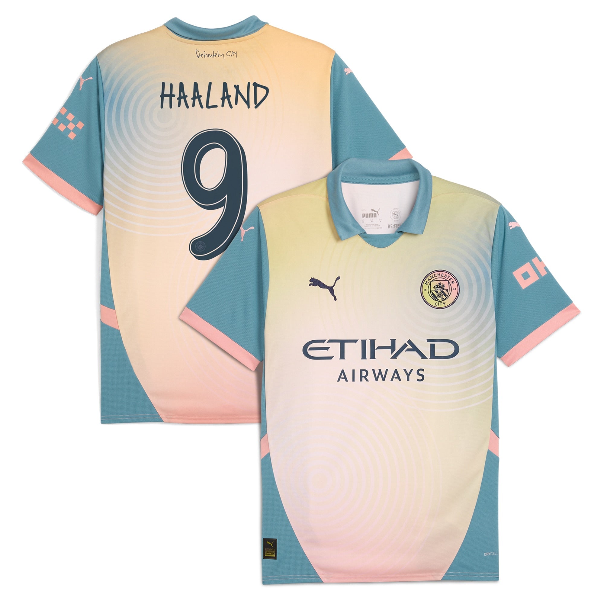 Erling Haaland Manchester City 2024/25 Fourth Player Shirt - Blue