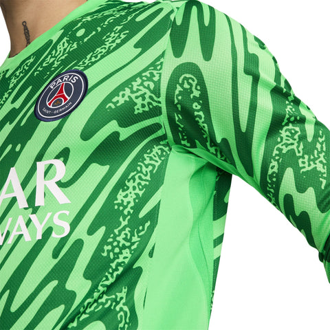 Paris Saint-Germain 2024/25 Goalkeeper Stadium Long Sleeve Shirt - Green