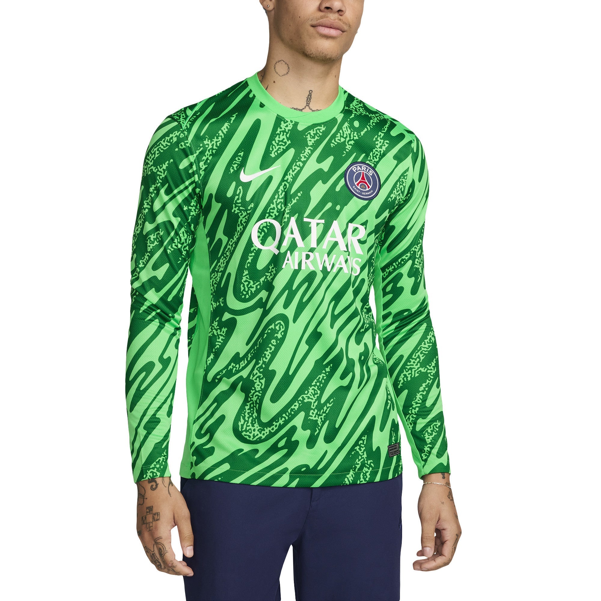 Paris Saint-Germain 2024/25 Goalkeeper Stadium Long Sleeve Shirt - Green