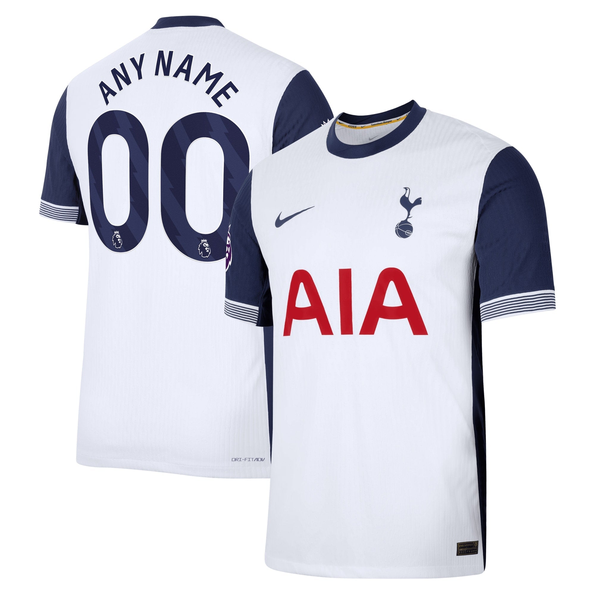 Tottenham Hotspur 2024/25 Home Custom Shirt - White