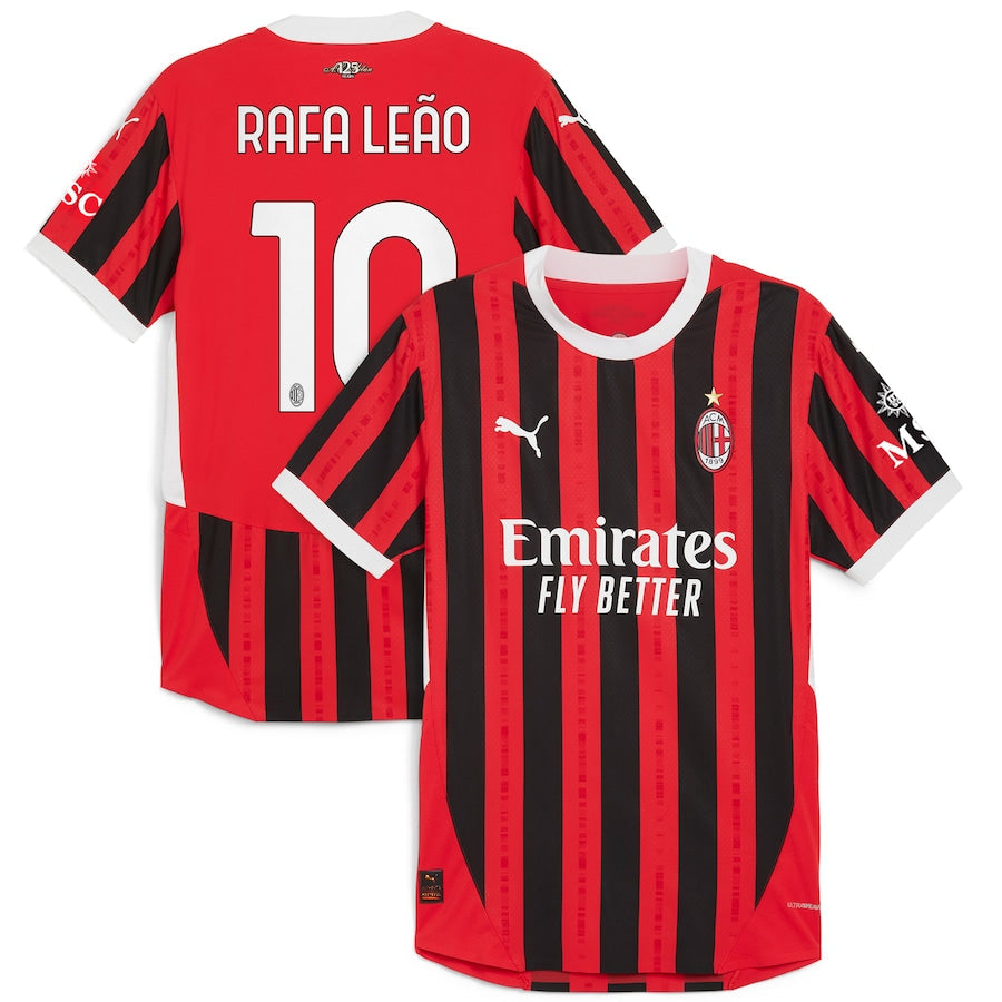 Rafael Leão AC Milan 2024/25 Home Player Shirt - Red