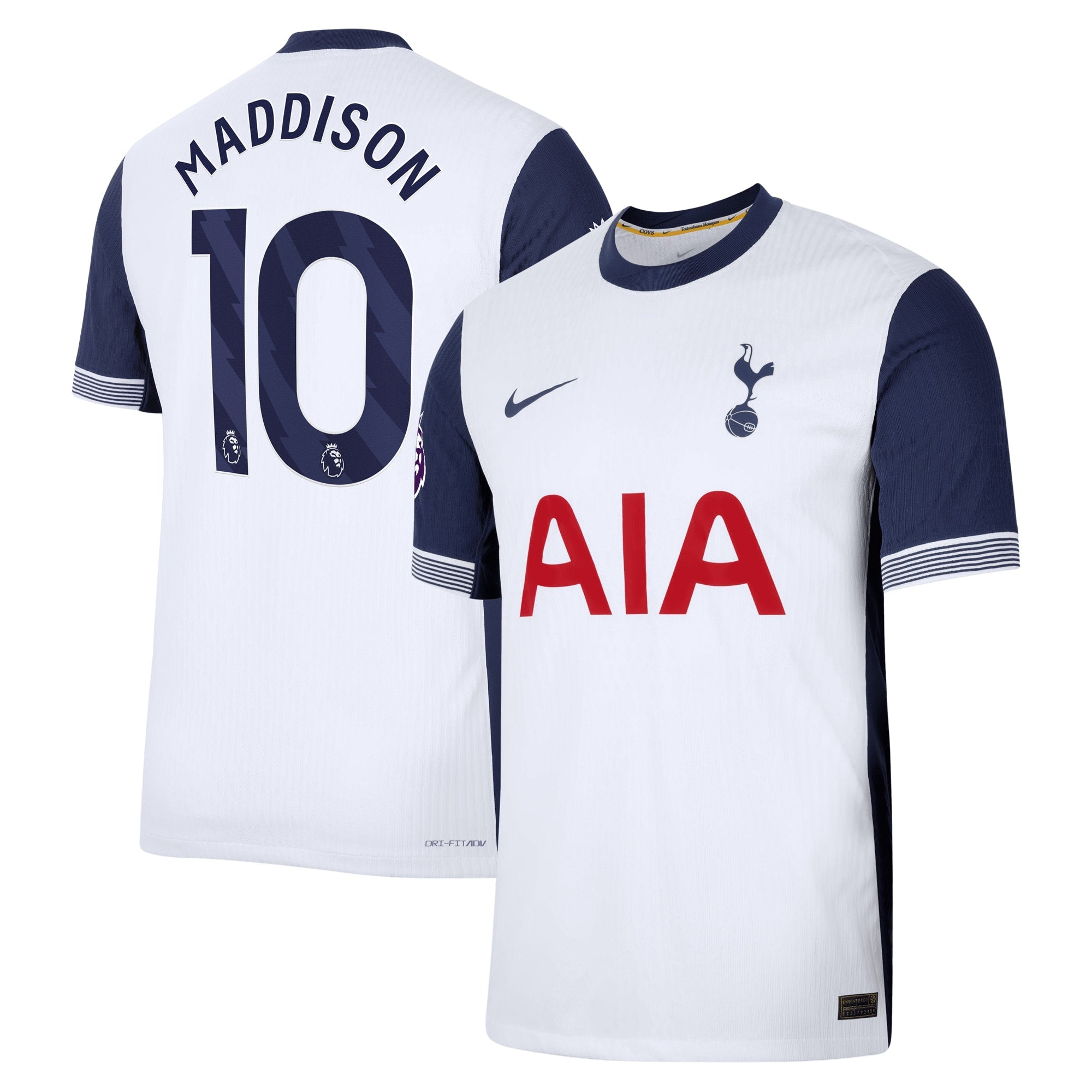James Maddison Tottenham Hotspur 2024/25 Home Player Shirt - White