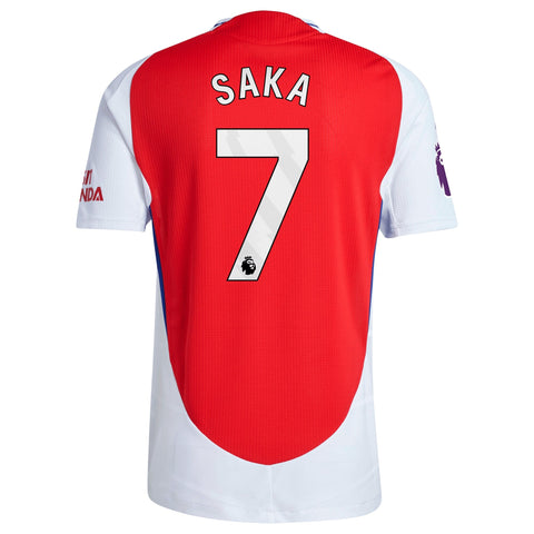 Bukayo Saka Arsenal 2024/25 Home Player Shirt – Red