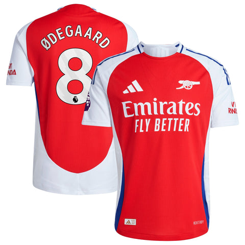 Martin Odegaard Arsenal 2024/25 Home Player Shirt – Red