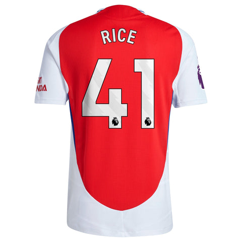 Declan Rice Arsenal 2024/25 Home Player Shirt – Red