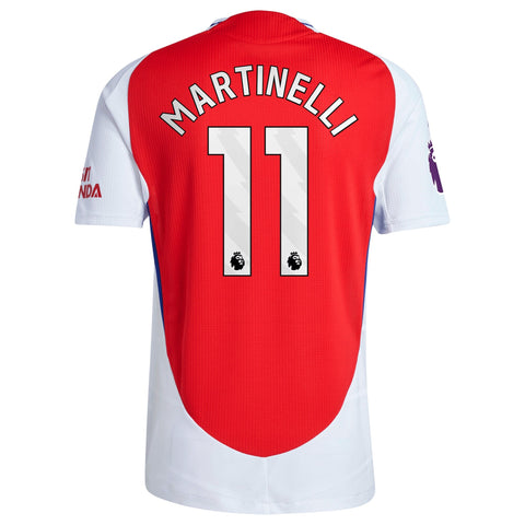 Gabriel Martinelli Arsenal 2024/25 Home Player Shirt – Red