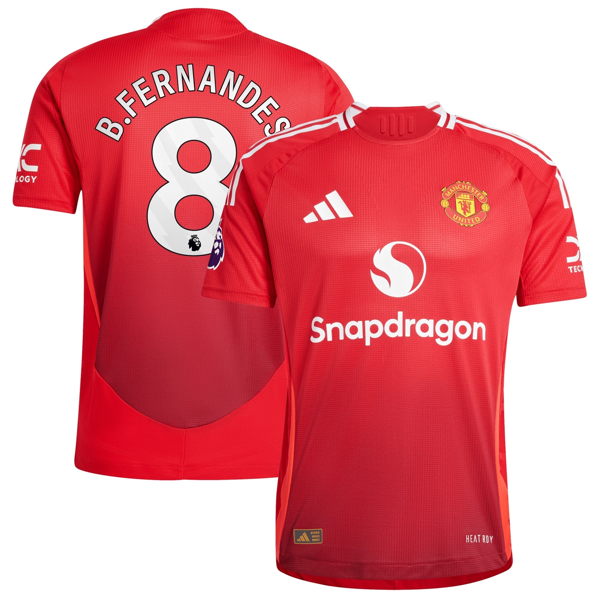 Bruno Fernandes Manchester United 2024/25 Home Player Shirt - Red