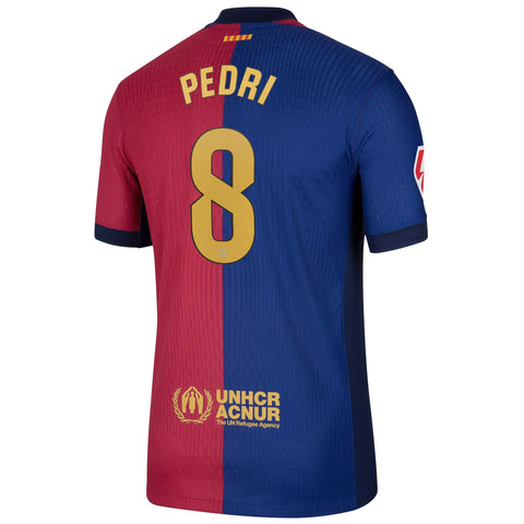 Pedri Barcelona 2024/25 Home Player Shirt - Royal