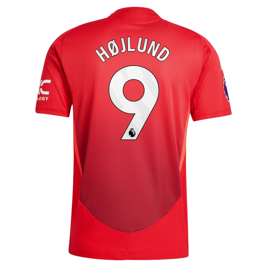 Rasmus Højlund Manchester United 2024/25 Home Player Shirt - Red