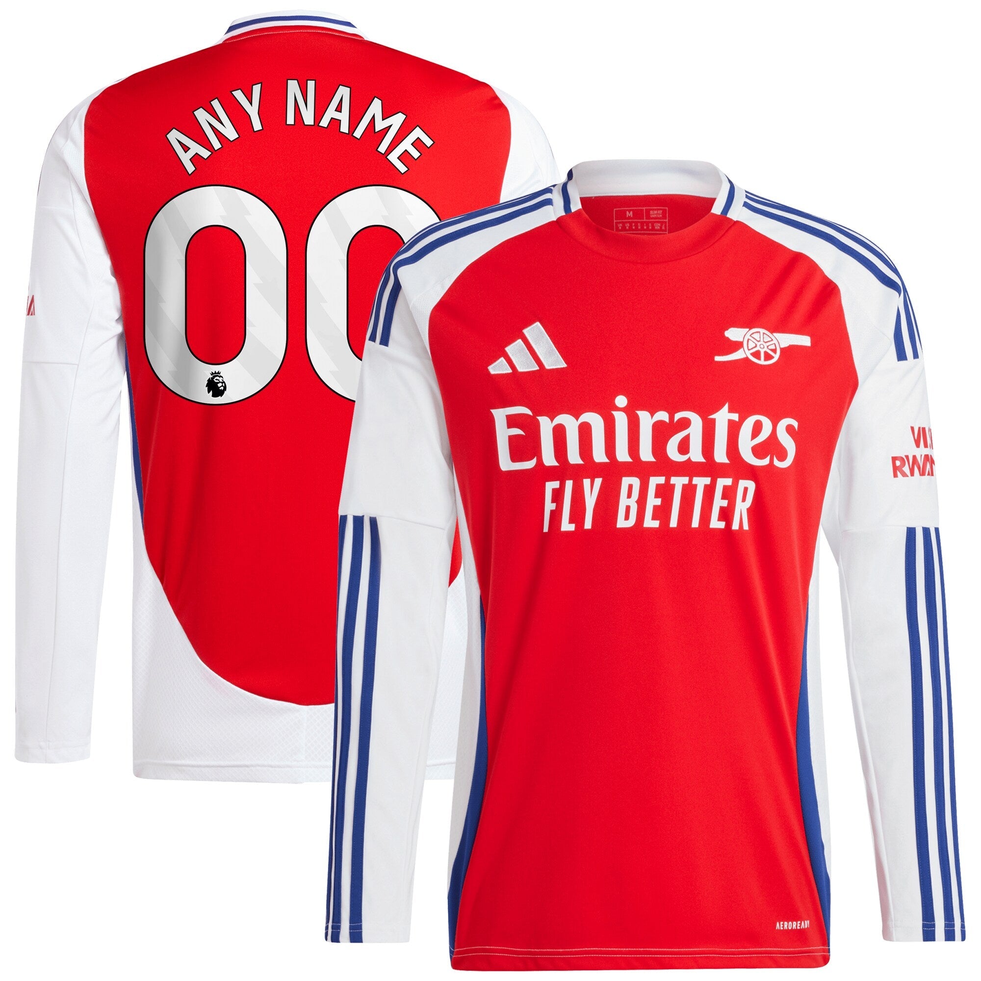 Arsenal 2024/25 Home Long Sleeve Custom Shirt – Red