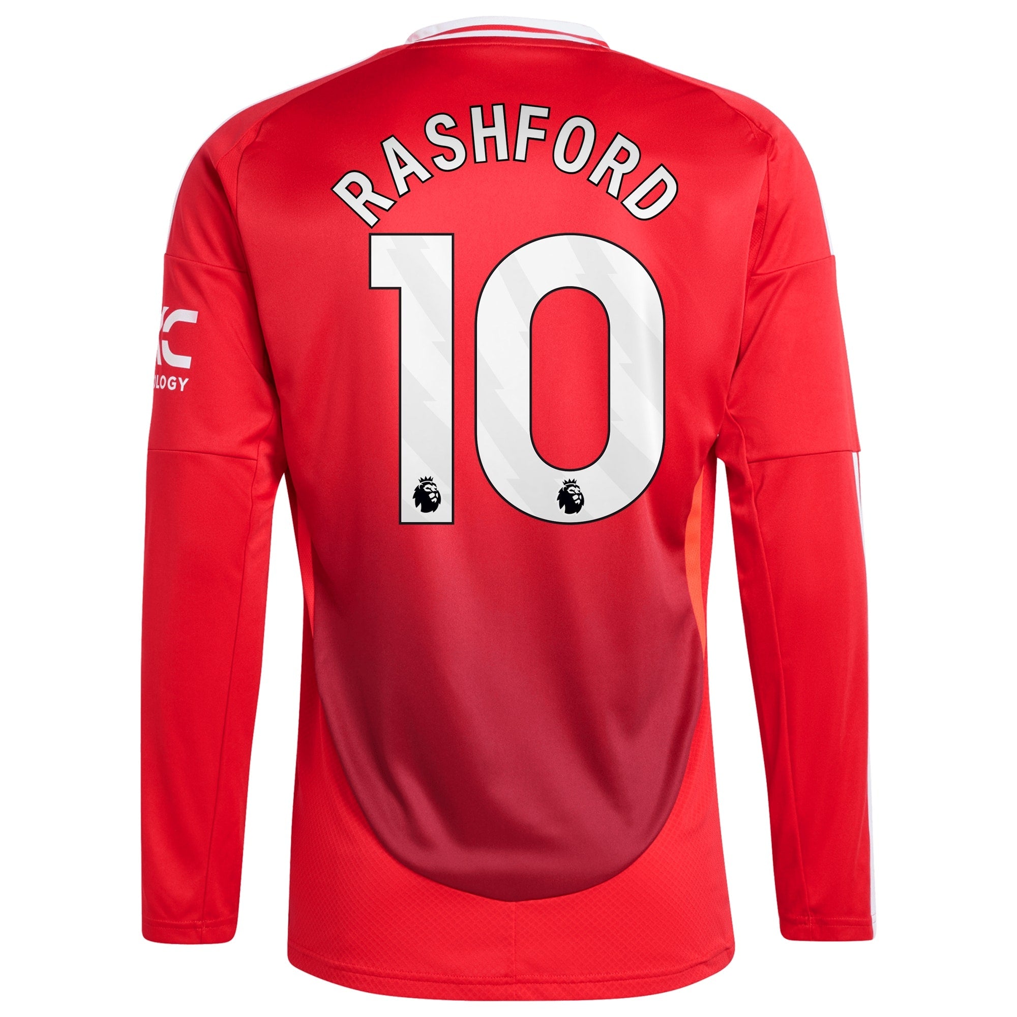 Marcus Rashford Manchester United 2024/25 Home Long Sleeve Player Shirt - Red
