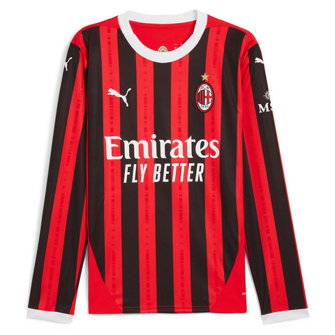 AC Milan 2024/25 Home Long Sleeve Shirt - Red