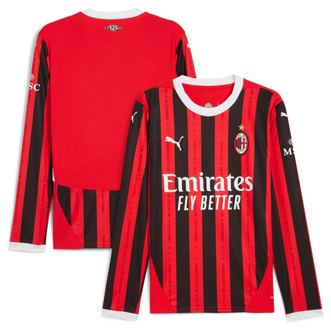 AC Milan 2024/25 Home Long Sleeve Shirt - Red