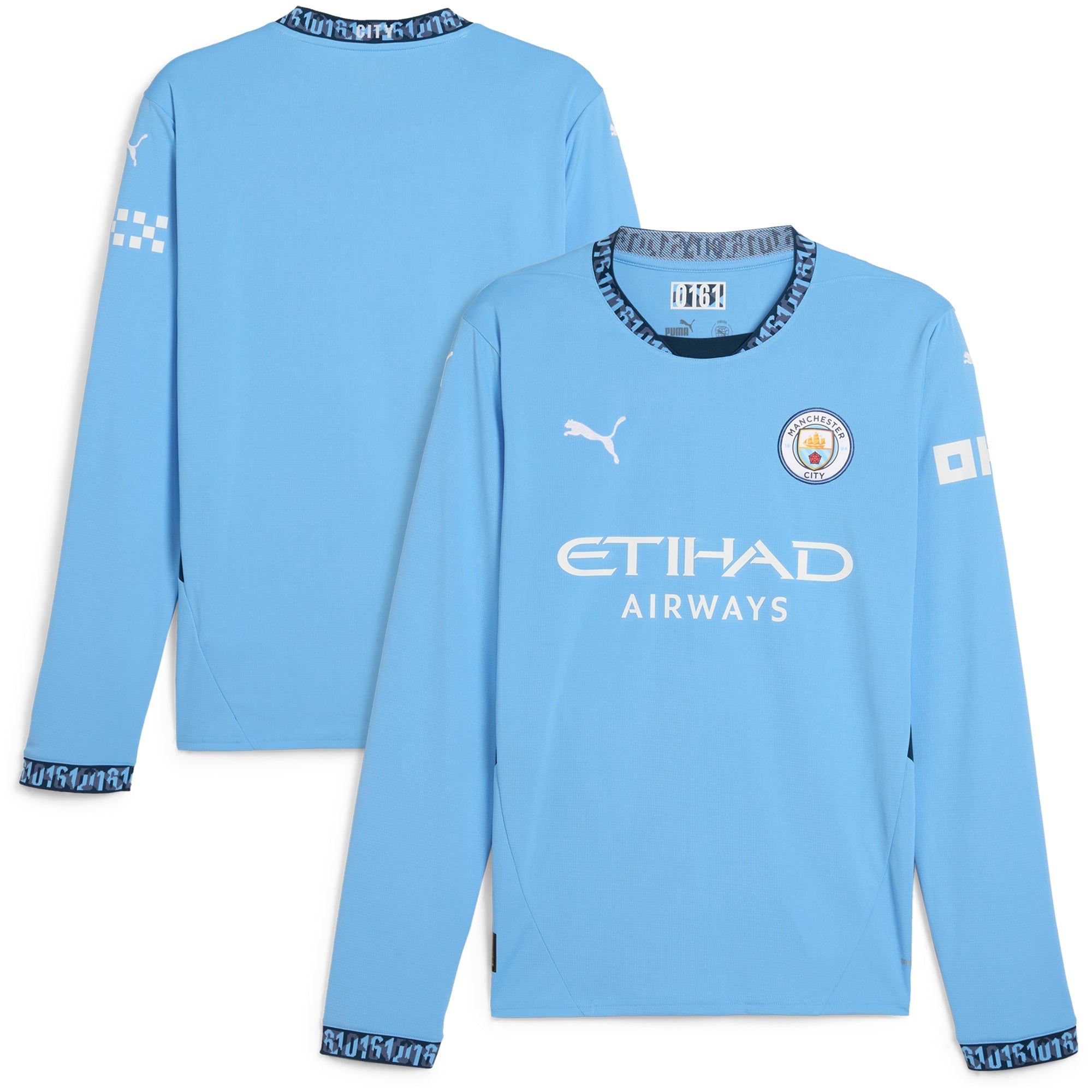 Manchester City 2024/25 Home Long Sleeve Shirt - Light Blue