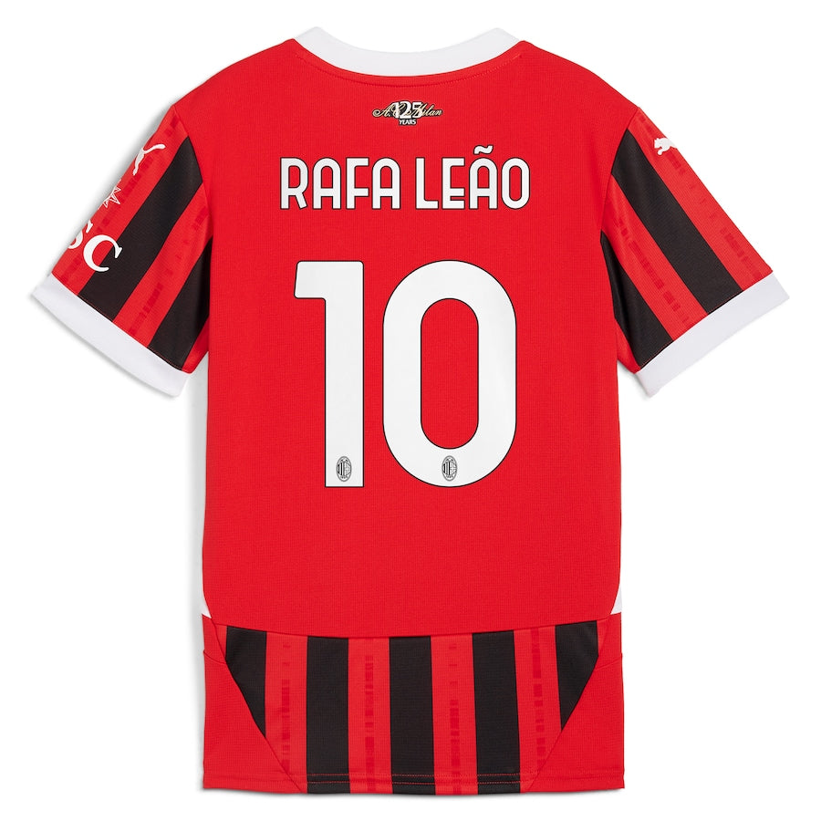 Rafael Leão AC Milan 2024/25 Home Player Shirt - Red